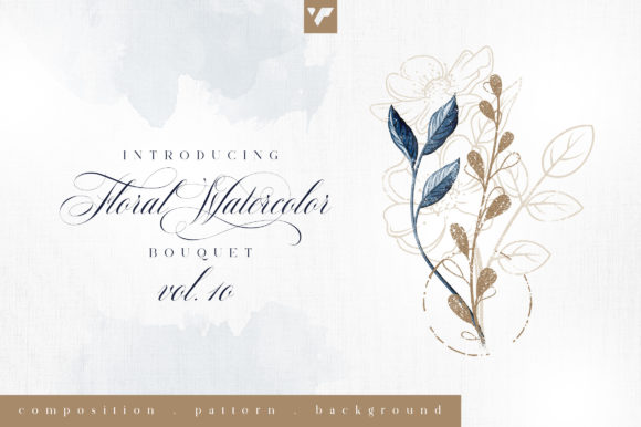 Discover the Elegance of Floral Watercolor Bouquet Vol10