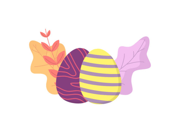 Easter Egg Purple Yellow Floral Vector: A Versatile Design Solution