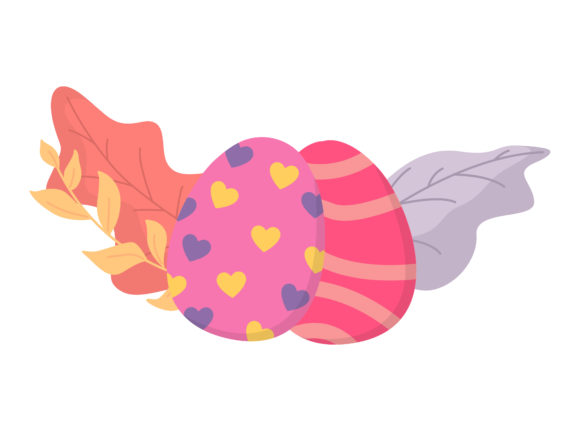 Easter Eggs Pink Love Floral Vector: A Versatile Design Solution