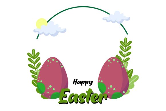 Enhance Easter Decor with Floral Cloud Frames