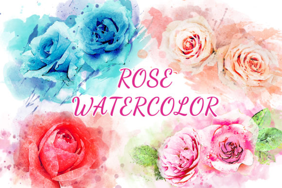 Enhance Your Creative Projects with Rose Floral Watercolor Clipart