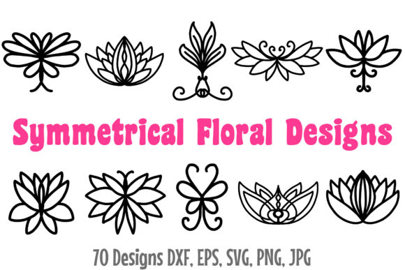 Explore 70 Symmetrical Floral Icon Designs