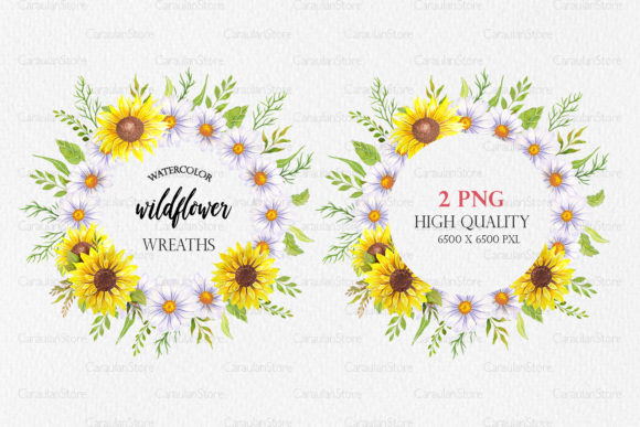 Exploring the Versatility of Sunflower Wreath and Watercolour Floral Designs