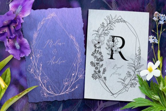 Geometric Floral Frames and Dividers: A Versatile Design Solution